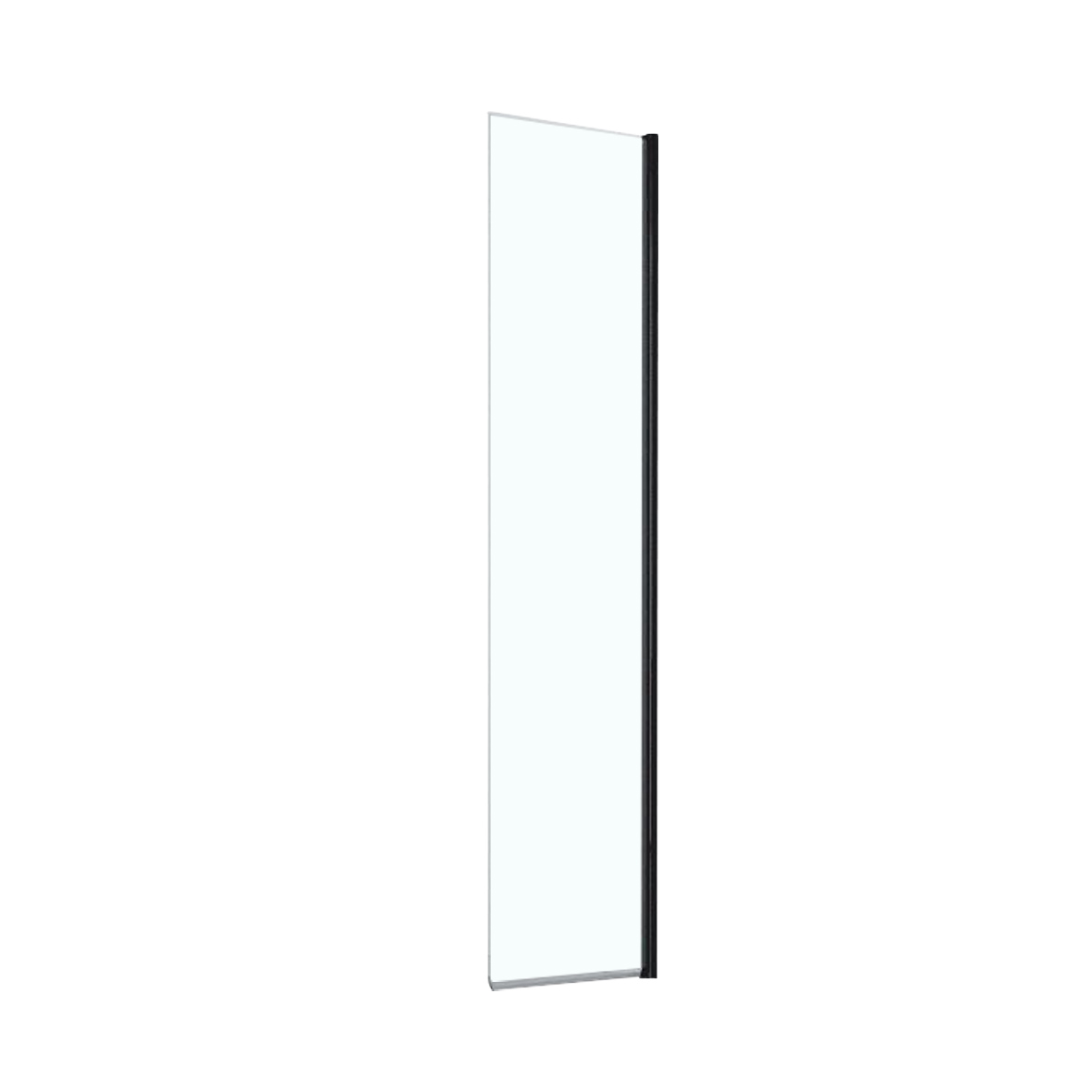 Déflecteur pivotant verre transparent 40cm noir mat - INVENTIV 